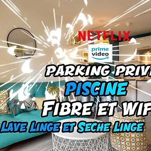 T2 Avec Netflix ,parking Securise ,terrasse , Aucamville France